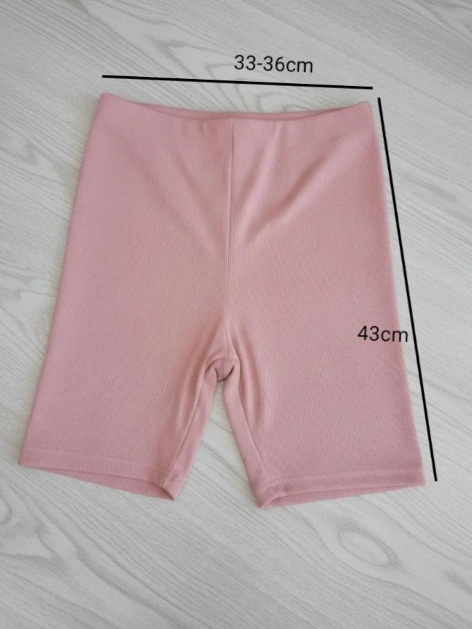 Shorts biker fruncido acanalado moldeador – photo 5